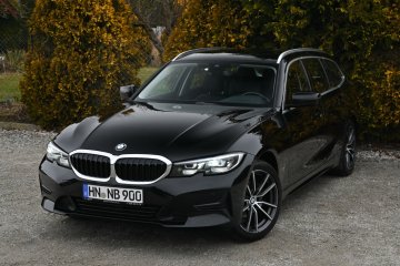 BMW 3 2.0i Czarna Pakiet Chrom Skóra Pełny Serwis ASO 100%Bezwypadkowa