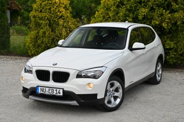 BMW X1 2.0d Lifting Tempomat Hak NOWY ROZRZĄD Śliczna Alpejska Biel