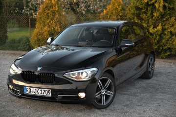 BMW 1 2.0D Sport Line Xenon Kubełkowe Fotele Czarna Bezwypadkowa