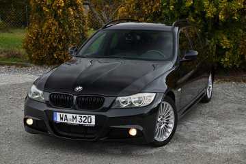 BMW 320d MPakiet Navi NOWY ROZRZĄD Bezwypadkowa Czarna Lifting