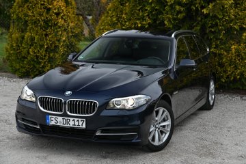 BMW 520D Lift Skóra Kamera HeadUp Panorama Hak NOWY ROZRZĄD Śliczna