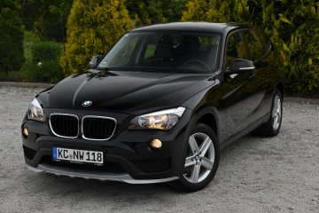 BMW X1 2.0d Czarna Kubełki NOWY ROZRZĄD 100% Bezwypadkowa