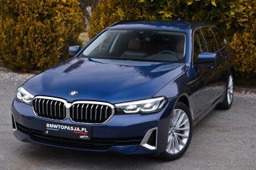 BMW 520XD Luxury Line Skóra FullLED Duży Ekran Ambiente Bezwypadkowa