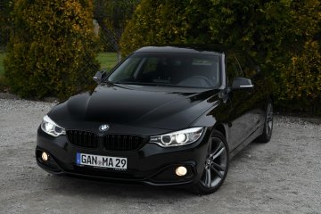 BMW 4 2.0d SportLine El.Hak NOWY ROZRZĄD HiFi Śliczna Czarna GranCoupe