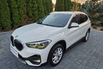 BMW X1 2.0D Adaptiv LED Automat Kubełkowe Fotele Alpejska Biel Śliczna