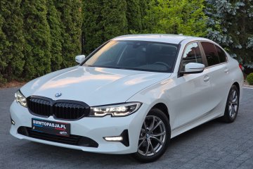 BMW 3 2.0i Sedan LED Skrętny Kubełki Bezwypadkowa Alpejska Biel HAK
