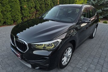 BMW X1 2.0D 150KM Full LED Automat Czarna Czujniki Zadbana