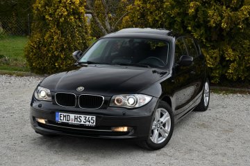 BMW 1 2.0d Xenon Navi Szyber NOWY ROZRZĄD Bezwypadkowa Czarna Śliczna