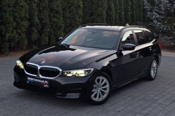 BMW 3 2.0D 2020r Czarna Skóra Sensatec Serwis ASO Tylko 177tys km